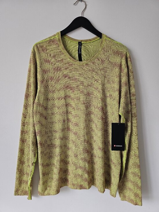 lululemon athletica Other - NWT LULULEMON HFTY/MLWI Green Red Metal Vent Breathe LS Top Shirt Men's XXL